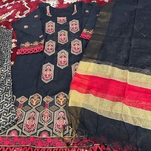 New 3 piece laxauary lawn salwar kameez xl